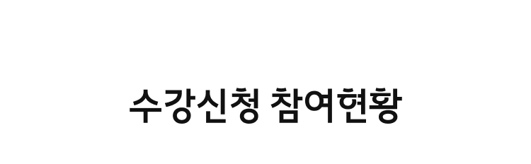 수강신청 참여현황.