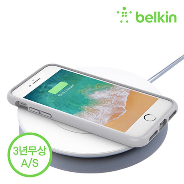 벨킨 Qi 부스트업 7.5W 아이폰 고속 무선 충전기 패드[화이트][F7U027kr]