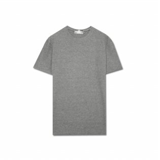 20수 면 무지 라운드 반팔 티셔츠/남녀공용 20수면반팔티 메란지그레이:XL