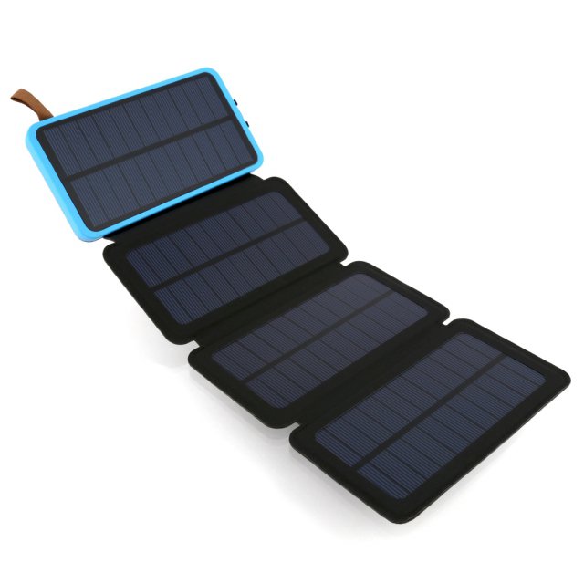 태양광충전 4패널 8000mAh 보조배터리 NEXT-8004FSC