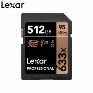 Lexar 영상 프리미엄 메모리 SDXC 633x 512GB