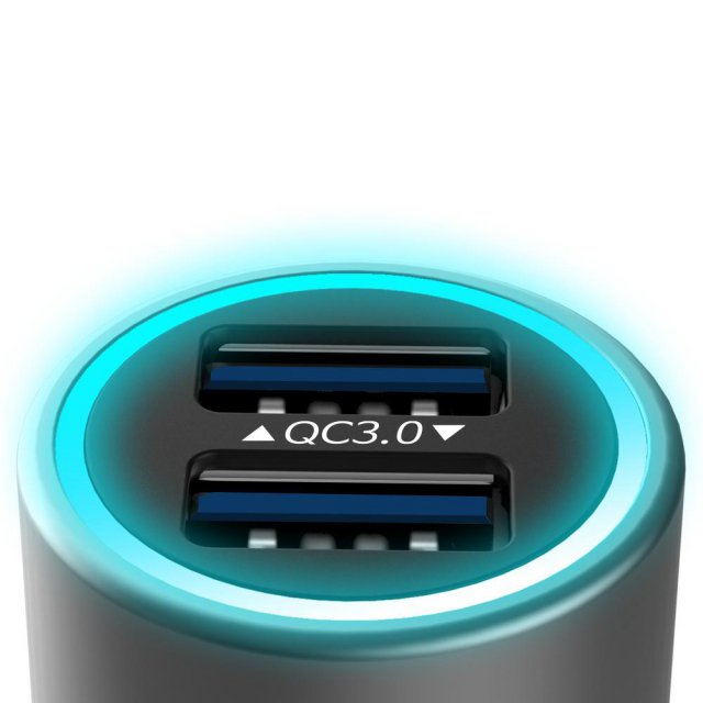 비숍 차량용 18W 퀵차지 3.0 USB 듀얼 고속 충전기