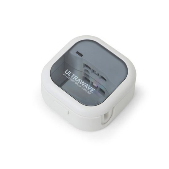 울트라 웨이브 UV-C LED 휴대용 칫솔 살균기(화이트)