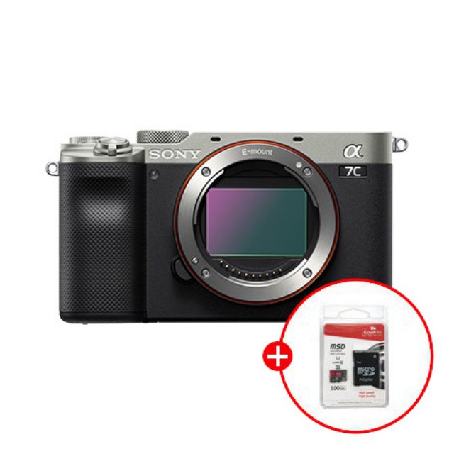 [32G메모리 증정][정품]SONY 알파 A7C 원핸드 컴팩트 풀프레임 미러리스 카메라 바디[렌즈미포함][실버][A7C]