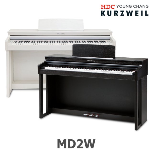 영창 커즈와일 디지털피아노 MD2W 천연목재건반 (화이트／로즈우드)