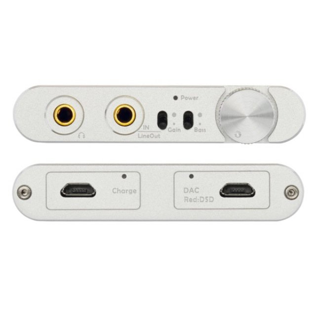 토핑 휴대용 포터블 디코더 DAC 헤드폰 앰프[실버][NX4DSD]