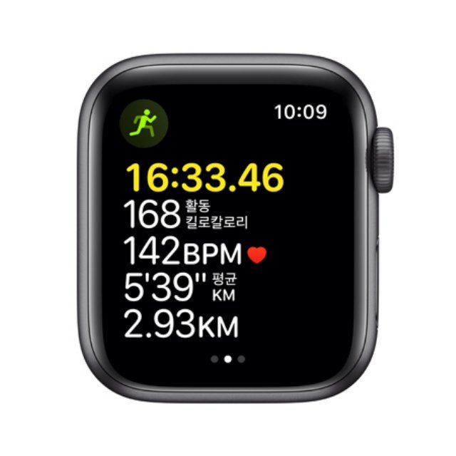 애플워치SE 40mm GPS (스페이스 그레이 알루미늄 케이스, 미드나이트 스포츠 밴드) - [MKQ13KH/A]