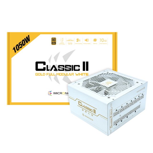 마이크로닉스 Classic II 1050W GOLD 풀모듈러 화이트