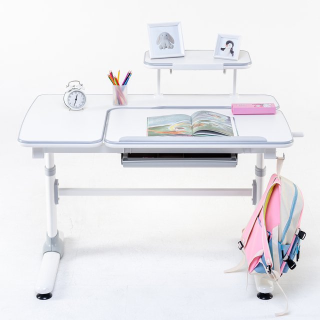 어린이 초등학생 바른자세 책상, 높이 각도 조절 기본형