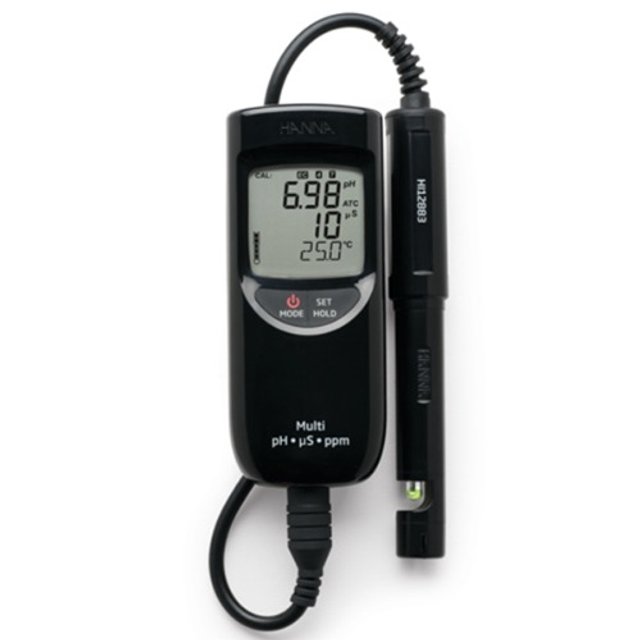 한나 휴대용 pH/EC/TDS/온도 다항목 측정기 HI-991300