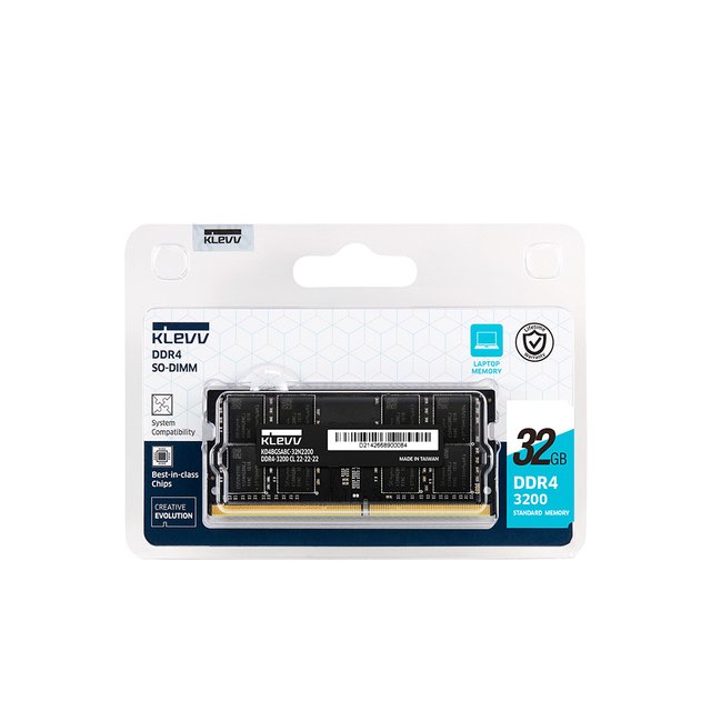 에센코어 KLEVV 32G PC4-25600 CL22 DDR4 노트북용 파인인포 (하이닉스 칩 내장)