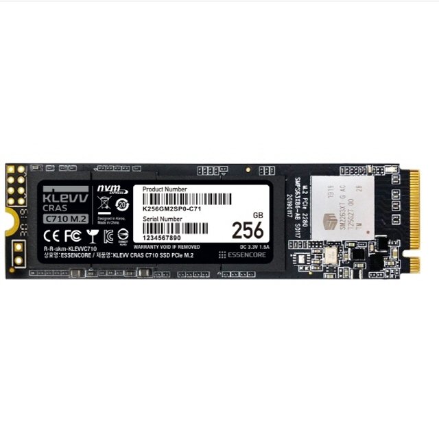 에센코어 KLEVV CRAS C710 256GB PCIe M.2 NVMe TLC  파인인포