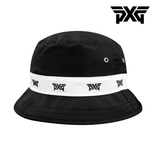 [해외직구] PXG 로고리피트 버킷햇 골프 벙거지 모자 블랙