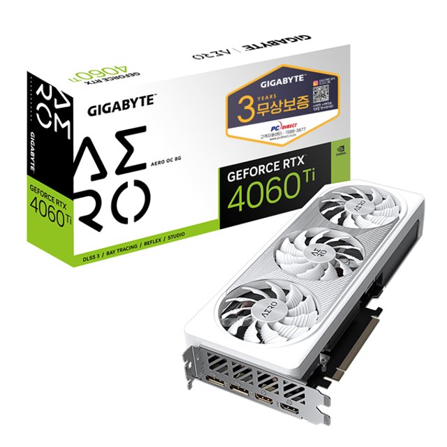 기가바이트 지포스 RTX 4060 Ti AERO OC D6 8GB 피씨디렉트