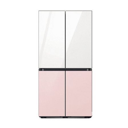 삼성 비스포크 4도어 냉장고 615L 글램화이트+핑크 RF60C901355