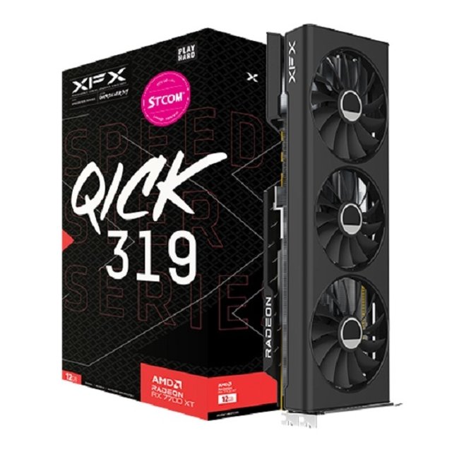 XFX 라데온 RX 7700 XT QICK 319 BLACK D6 12GB STCOM