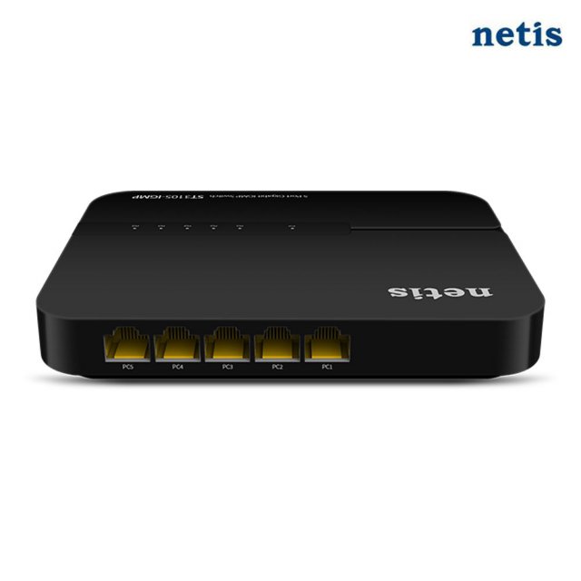 netis ST3105-IGMP 5포트 기가 스위칭허브 네트워크 확장 GiGA-Lite 