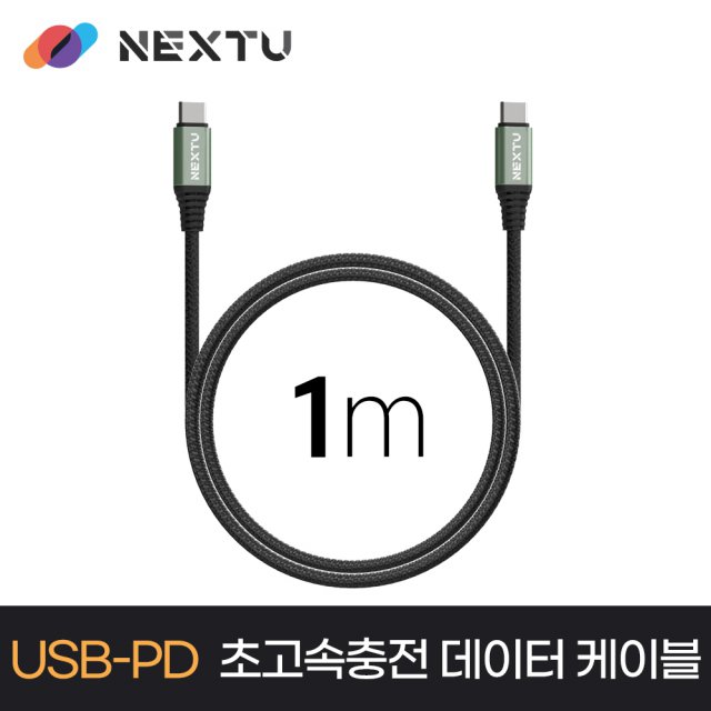 NEXT-CCE7103-100W USB CtoC 초고속충전 케이블1m