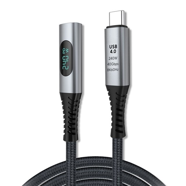 엠비에프 USB4.0 C to C 240W 초고속 연장케이블 1M