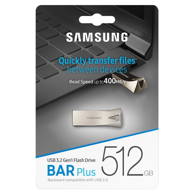 삼성전자 공식인증 USB 3.1 메모리 BAR PLUS 512GB MUF-512BE3/APC