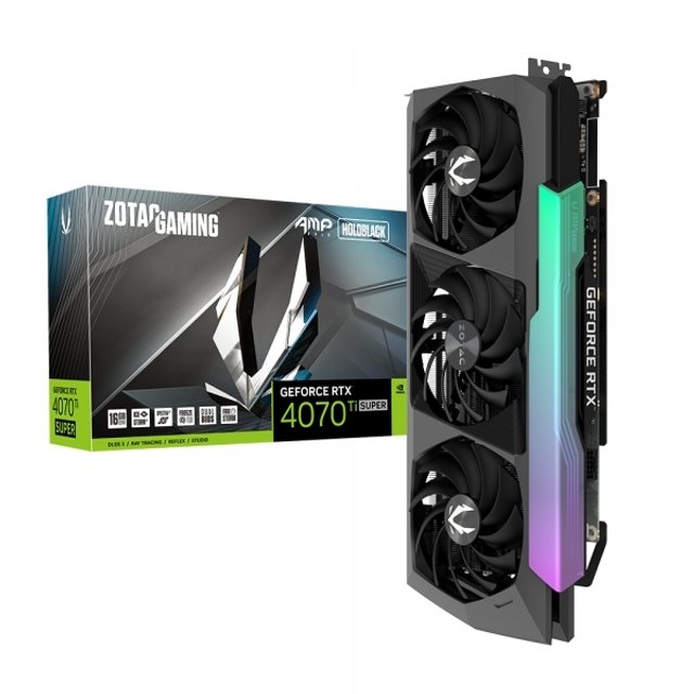 ZOTAC GAMING 지포스 RTX 4070 Ti SUPER AMP Holo D6X 16GB -