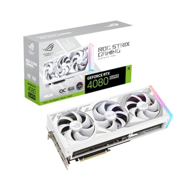 ASUS ROG STRIX 지포스 RTX 4080 SUPER O16G GAMING OC D6X 16GB White