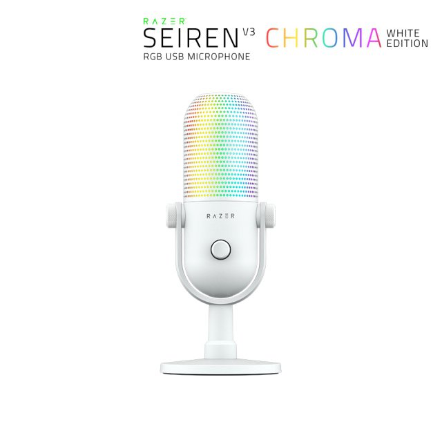 레이저코리아 세이렌 V3 크로마 화이트 Razer Seiren V3 Chroma White 유선 스트리밍 마이크