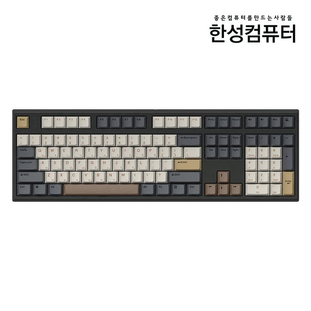 GK787SE OfficeMaster 8K 저소음 윤활 기계식 키보드 뽀송_말차 크림 (샤크 38g_저소음)