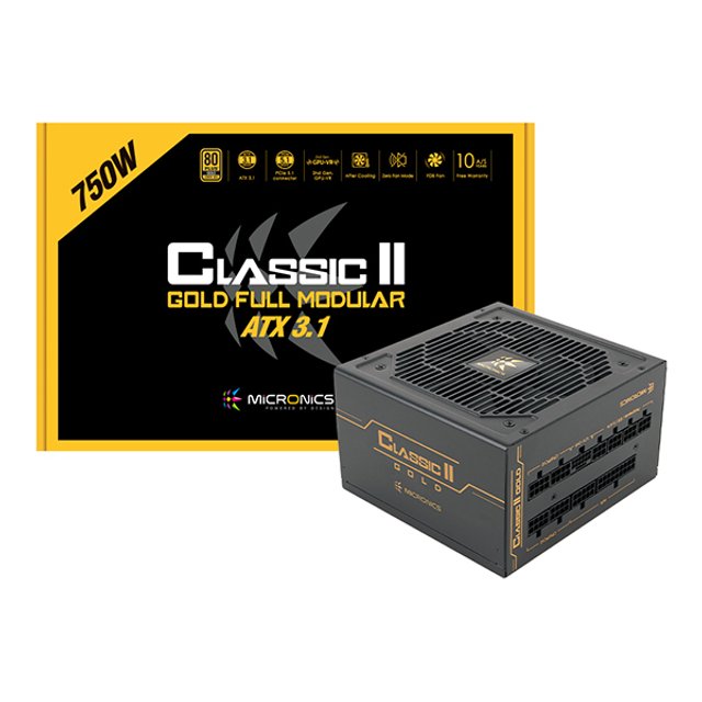 마이크로닉스 Classic II 750W 80PLUS골드 풀모듈러 ATX3.1 파워