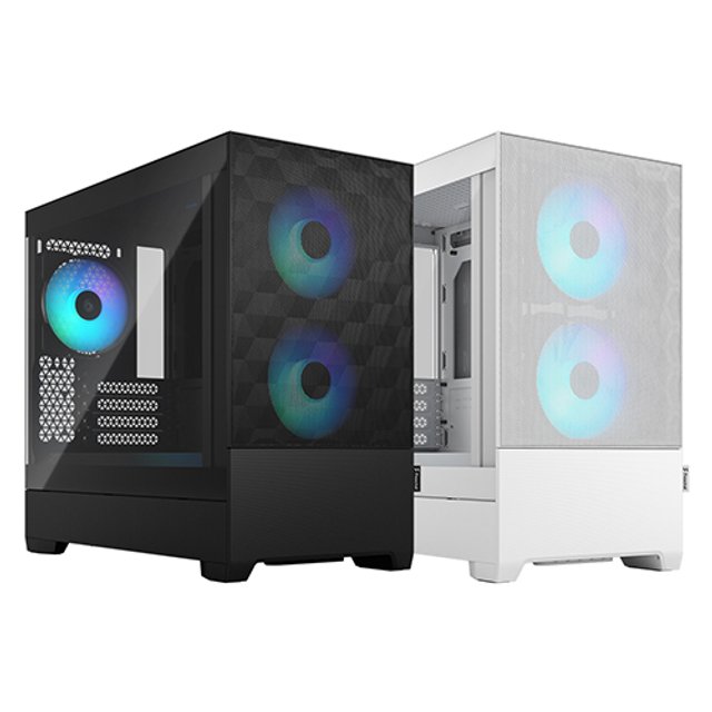 [서린공식] Fractal Design Pop Mini Air RGB Clear 강화유리 화이트