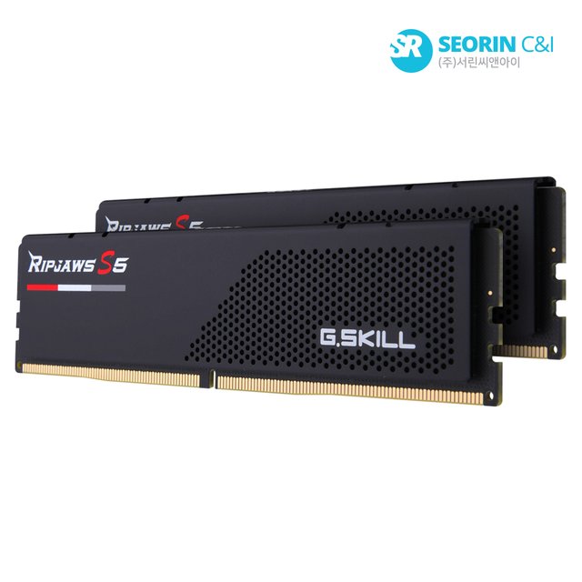 [서린공식] G.SKILL DDR5-5200 CL40 RIPJAWS S5 J 블랙 패키지 64GB(32Gx2)