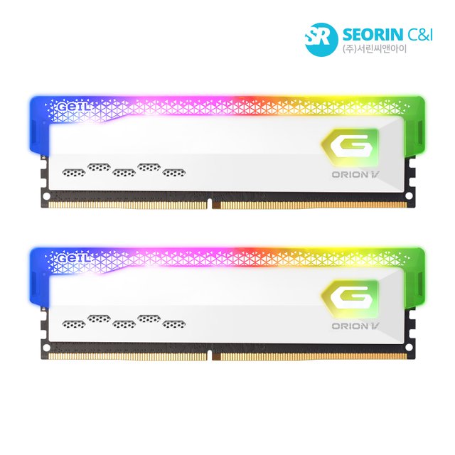 [서린공식] GEIL DDR5-5600 CL38 ORION V RGB White 패키지 32GB(16Gx2)