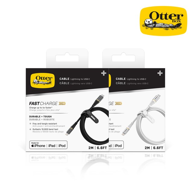 Otterbox 프리미엄 USB-C to 라이트닝 고속충전 케이블 2M