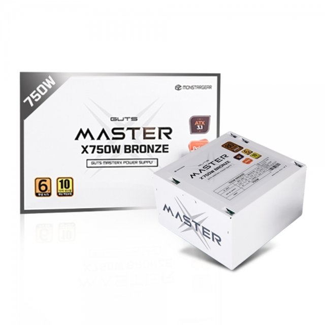 몬스타 MASTER X X750W 80PLUS브론즈 화이트 ATX3.1