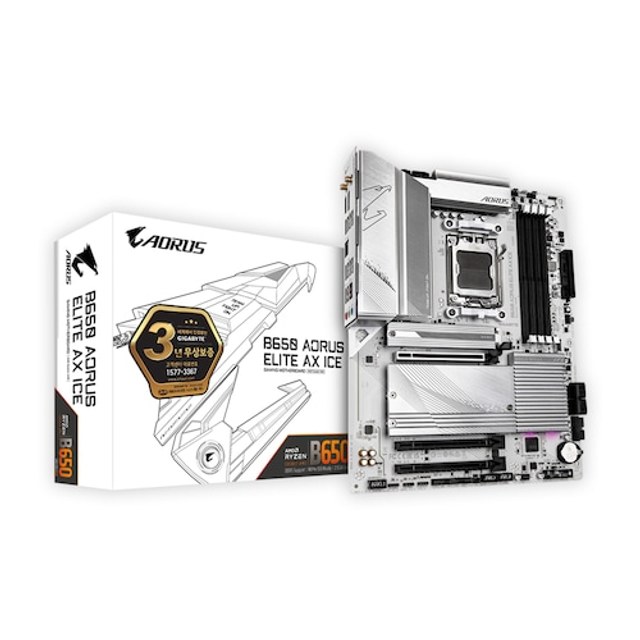 GIGABYTE B650 AORUS ELITE AX ICE 제이씨현