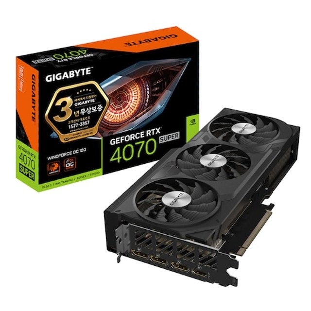 GIGABYTE 지포스 RTX 4070 SUPER WINDFORCE OC D6X 12GB 제이씨현