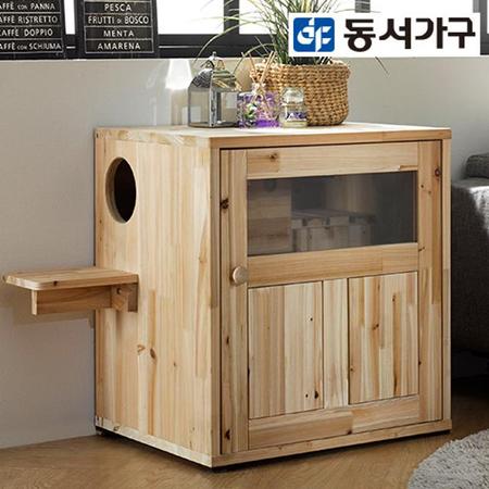 XXXXXX판매종료XXXXXX펫츠펀 삼나무 원목 스퀘어 냥이화장실