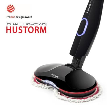 듀얼스핀 무선 물걸레 청소기 HS-9000 (블랙, 250RPM 듀얼스핀, 8단 자동조절, 자유로운 각도 조절)