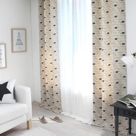 미니쉽 암막 커튼 - 블루