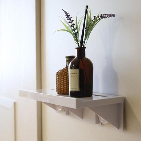 욕실 거실 주방 무타공 스마트폰 거치 심플 벽 선반