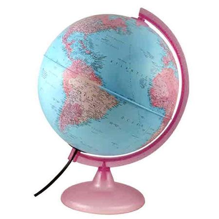 X판매종료X테크노디다티카 지구본-핑크25cm