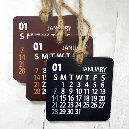 2018 디자인 인테리어 캘린더 미니 달력 (0DA643) _블랙