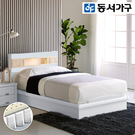  세렌 LED편백 SS 침대 (케미컬폼) DF909508 _그레이