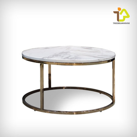 마빈 대리석 원형 소파테이블_소형