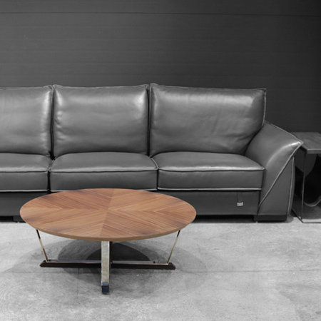 마빈 원목 원형 소파 테이블