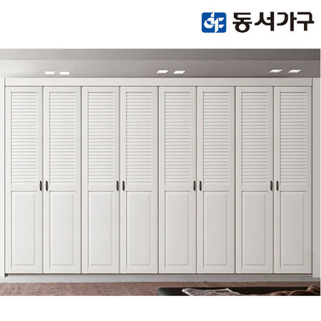  스노우 화이트 여닫이 붙박이장(30cm) DF906398 _웜베이지