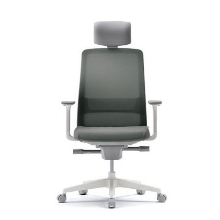 T40 컴퓨터 책상 의자 화이트 (HLDA) 카키쉬그레이