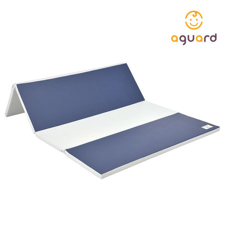 프리미엄 4단 폴더매트 놀이방매트 층간소음 방지매트 놀이매트 바닥매트 폴더매트 4단 마쉬멜로 (그레이/화이트)