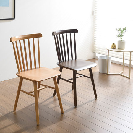 T-GM 원목 디자인 체어 D형 _그레이