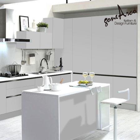 ★月55,528원★(36개월무이자 적용시)주방시공 싱크대 카라연그레이 3.0M